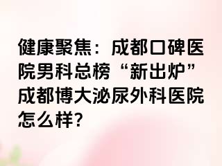 健康聚焦：成都口碑医院男科总榜“新出炉”成都博大泌尿外科医院怎么样？