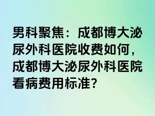 男科聚焦：成都博大泌尿外科医院收费如何，成都博大泌尿外科医院看病费用标准？